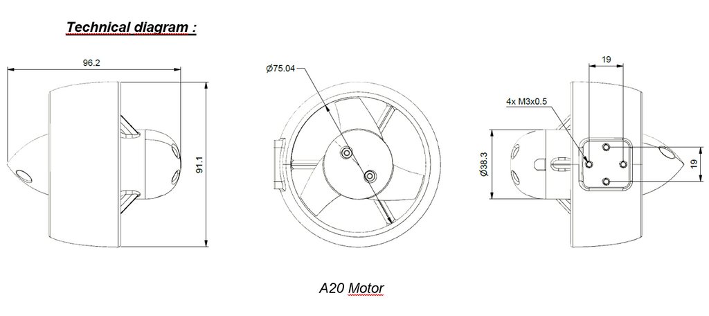 SUBSEATRONICS A20 Underwater Thruster