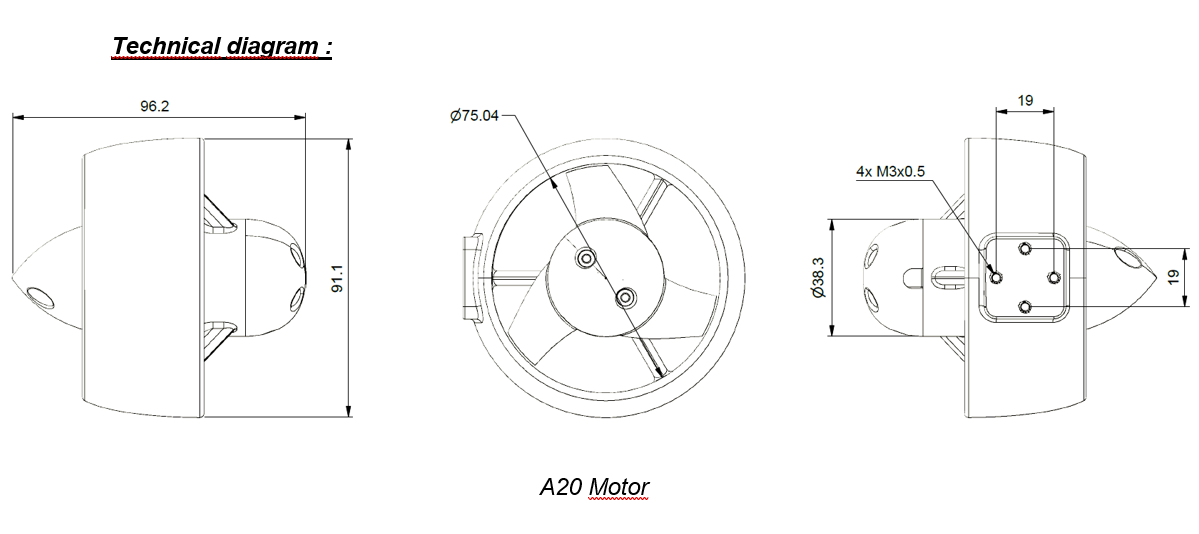 SUBSEATRONICS A20 Underwater Thruster